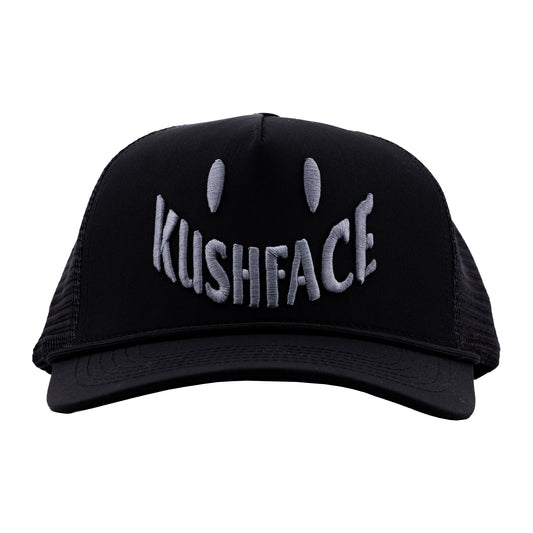 Kushface Gun Metal Trucker Hat