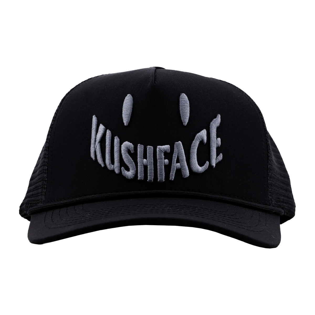 Kushface Gun Metal Trucker Hat