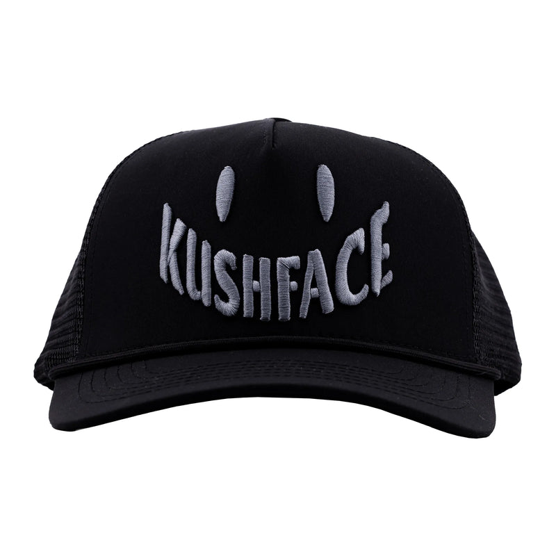 Kushface Gun Metal Trucker Hat