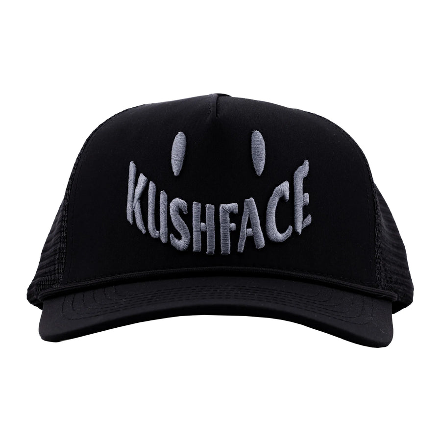 Kushface Gun Metal Trucker Hat